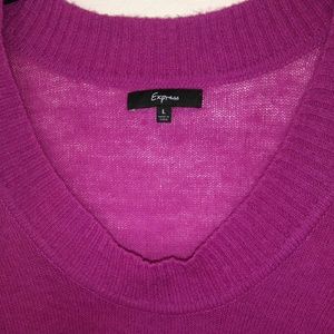 ALPACA BLEND SLUB KNIT PULLOVER LG